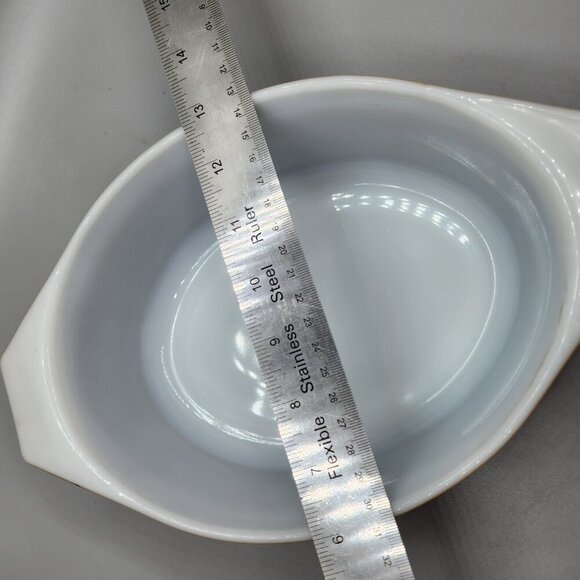 Promo Vintage Pyrex Regency 043 Oval Casserole Dish NO LID 1965 1.5 Qt Read - Picture 9 of 10